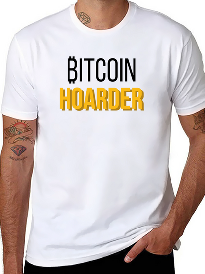 Bitcoin Hoarder Graphic Tee - Crypto Enthusiast Shirt