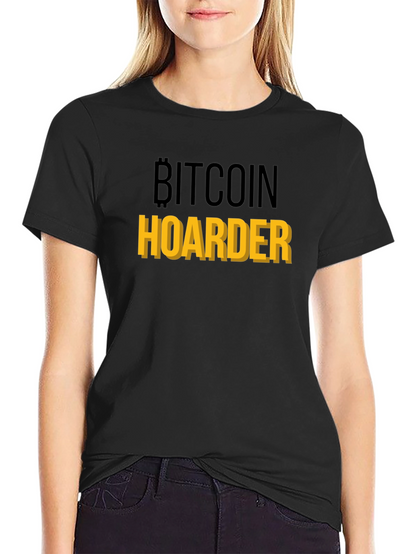 Bitcoin Hoarder Graphic Tee - Crypto Enthusiast Shirt