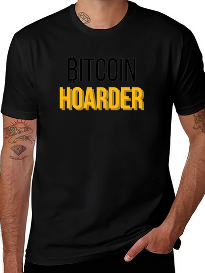 Bitcoin Hoarder Graphic Tee - Crypto Enthusiast Shirt