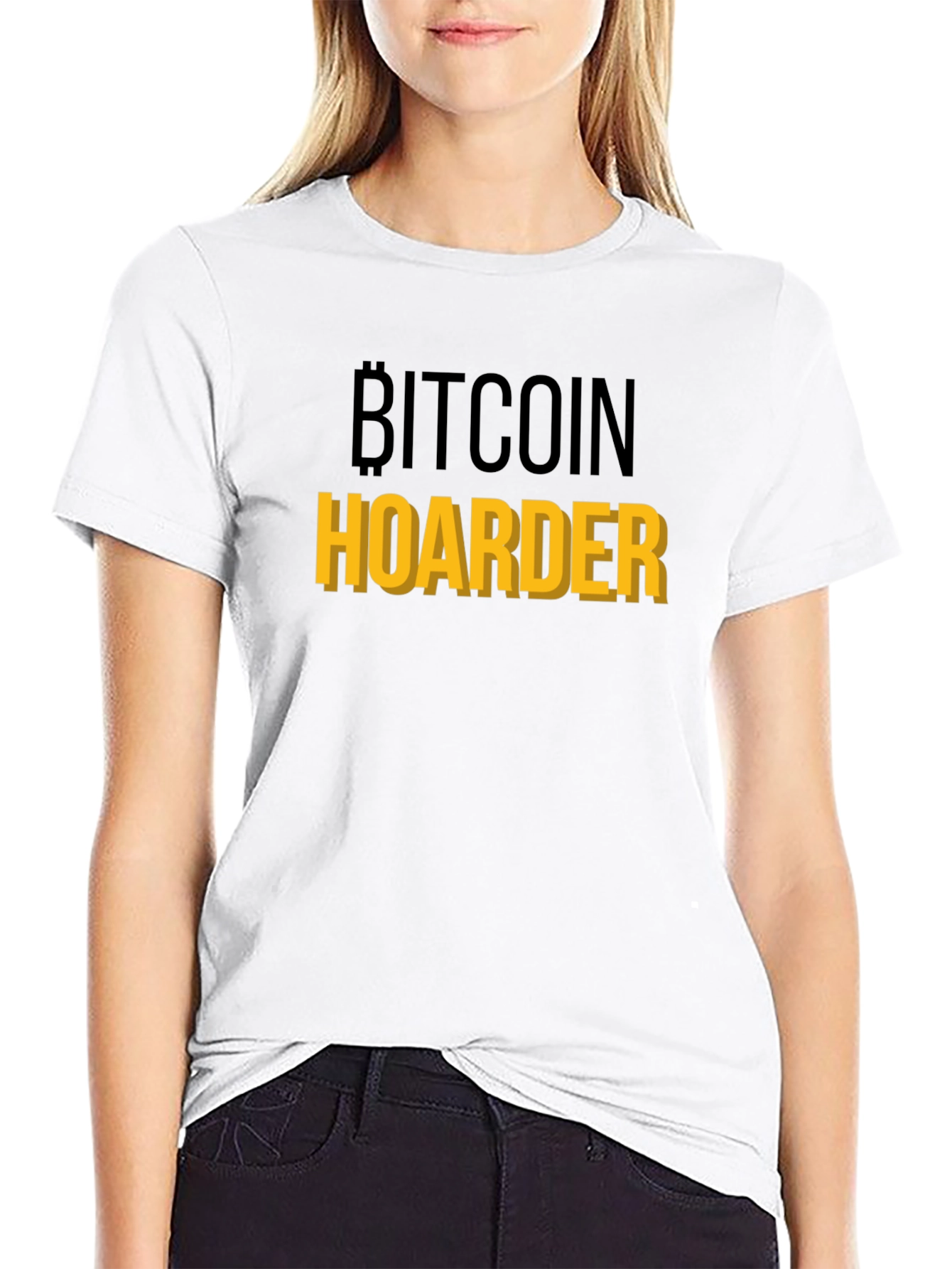 Bitcoin Hoarder Graphic Tee - Crypto Enthusiast Shirt