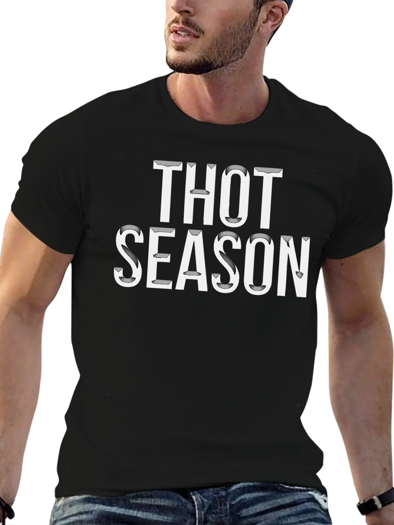 Thot Season Black Graphic T-Shirt