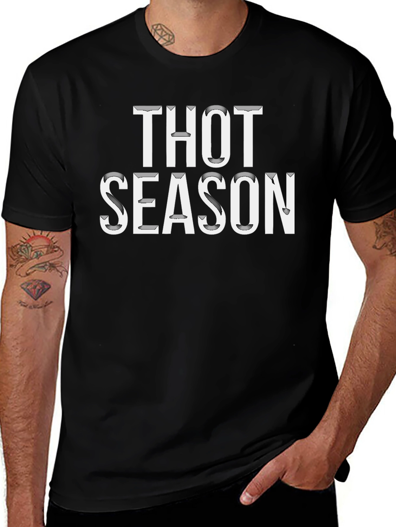 Thot Season Black Graphic T-Shirt