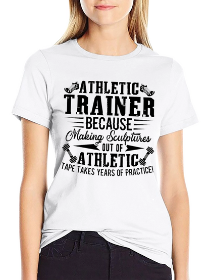 Athletic Trainer Tee - Sculptures Out of Athletic Tape!