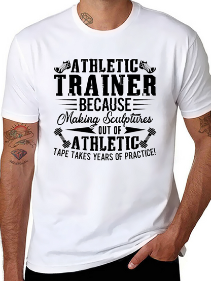 Athletic Trainer Tee - Sculptures Out of Athletic Tape!