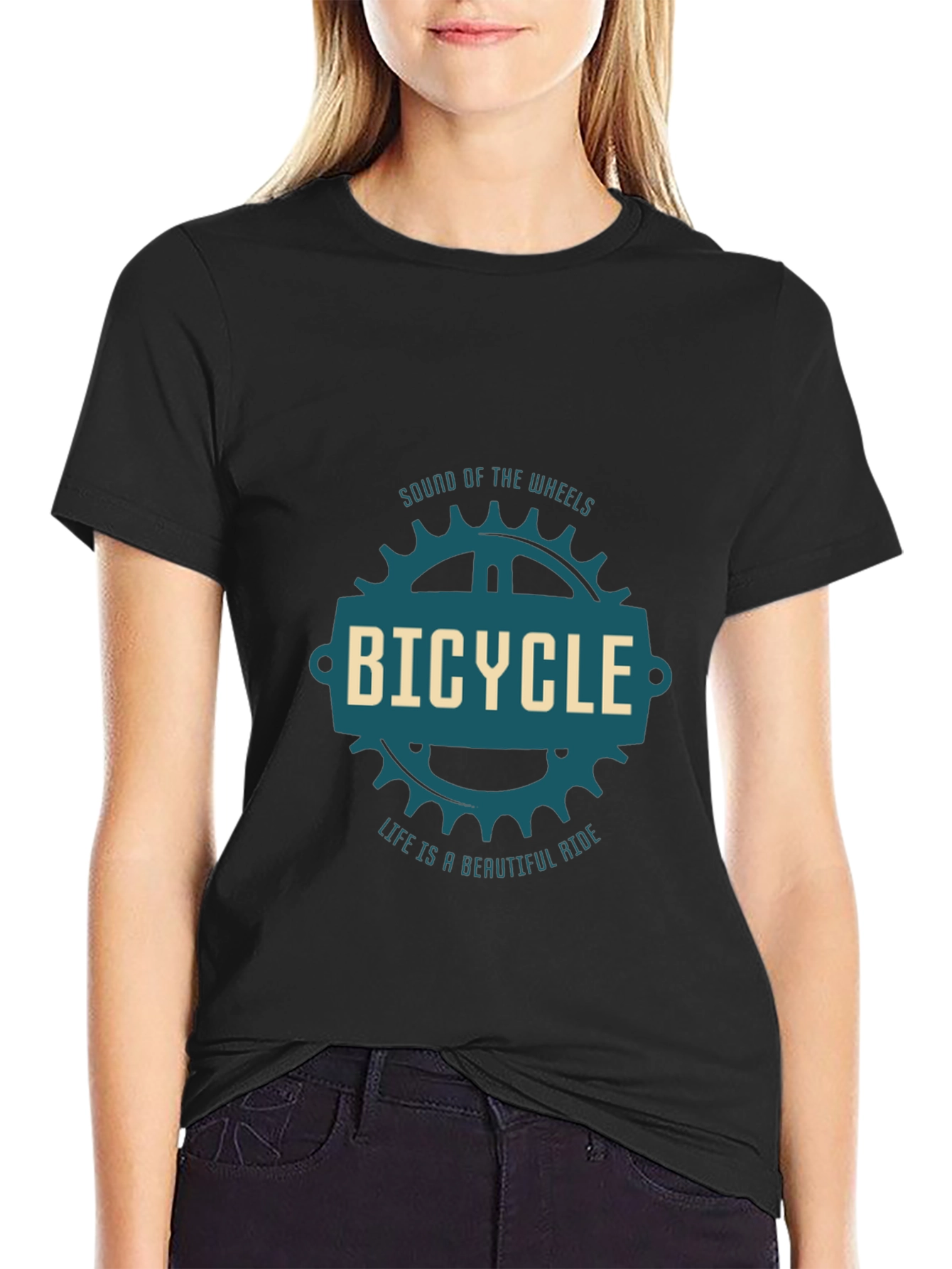 Bicycle Graphic Tee - Sound of the Wheels