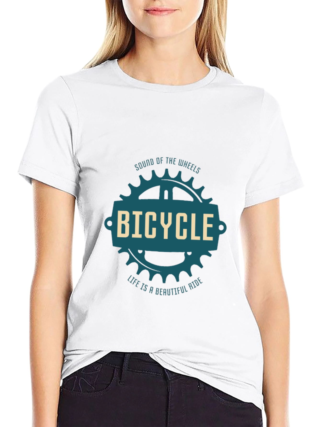 Bicycle Graphic Tee - Sound of the Wheels
