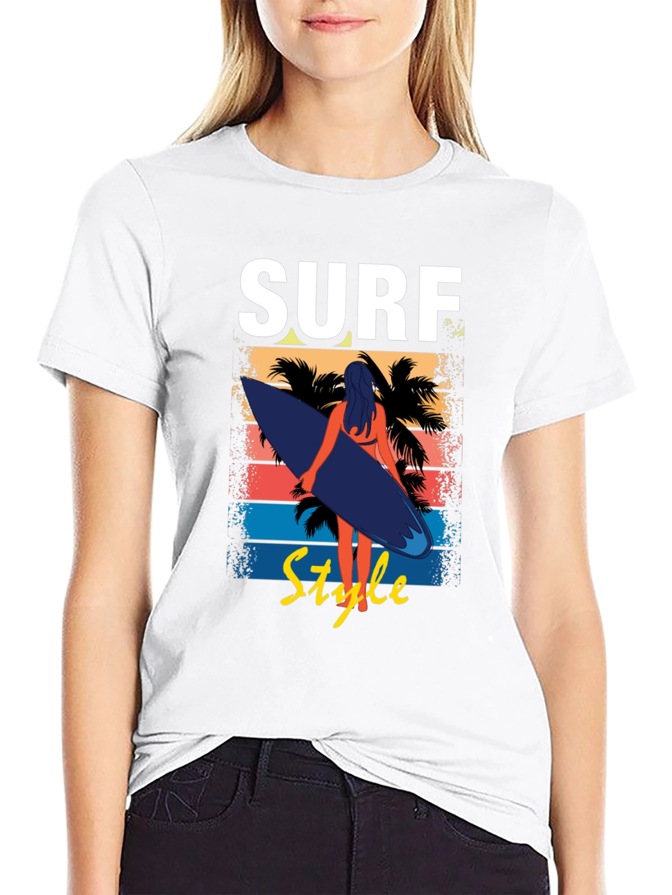 Surf Style Graphic Tee - Beach Vibes