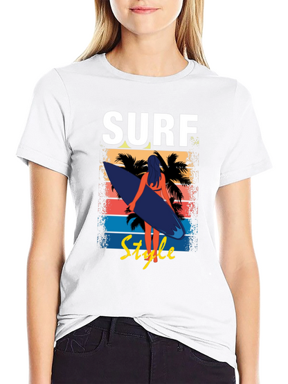 Surf Style Graphic Tee - Beach Vibes