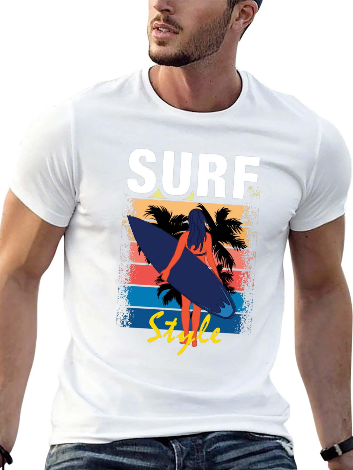 Surf Style Graphic Tee - Beach Vibes
