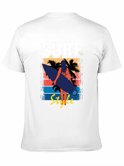Surf Style Graphic Tee - Beach Vibes
