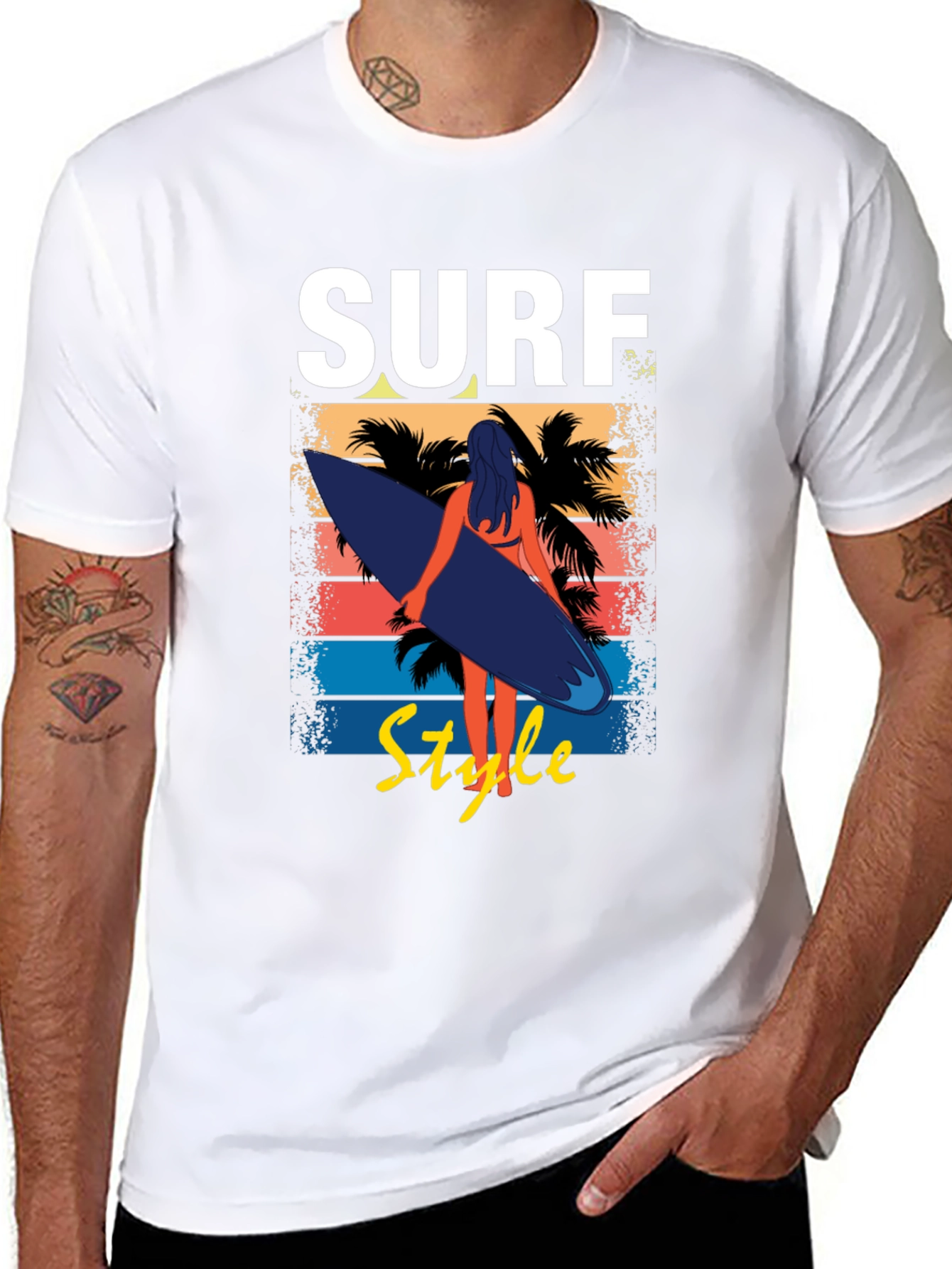 Surf Style Graphic Tee - Beach Vibes