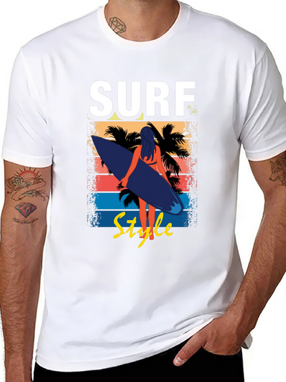 Surf Style Graphic Tee - Beach Vibes