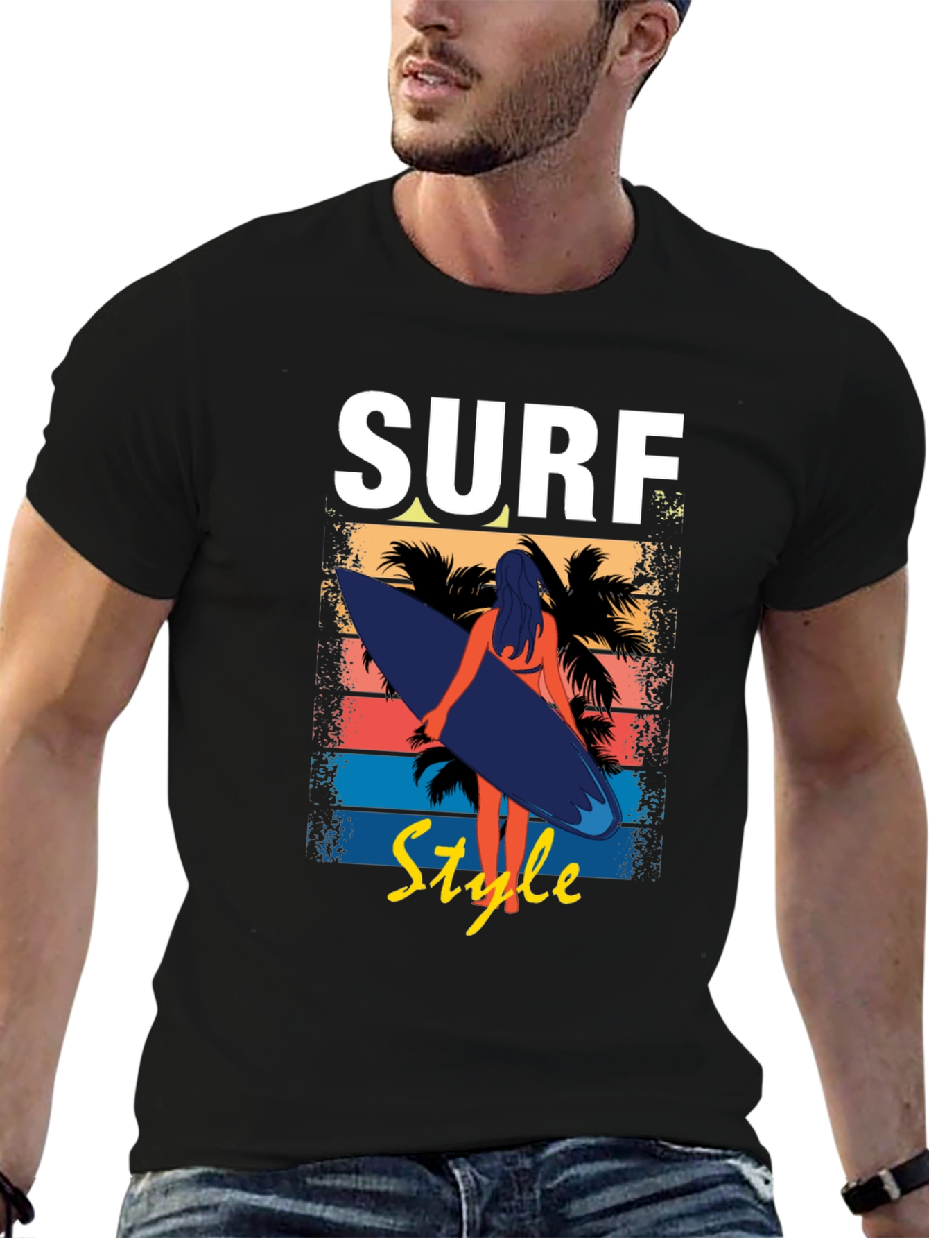 Surf Style Graphic Tee - Beach Vibes
