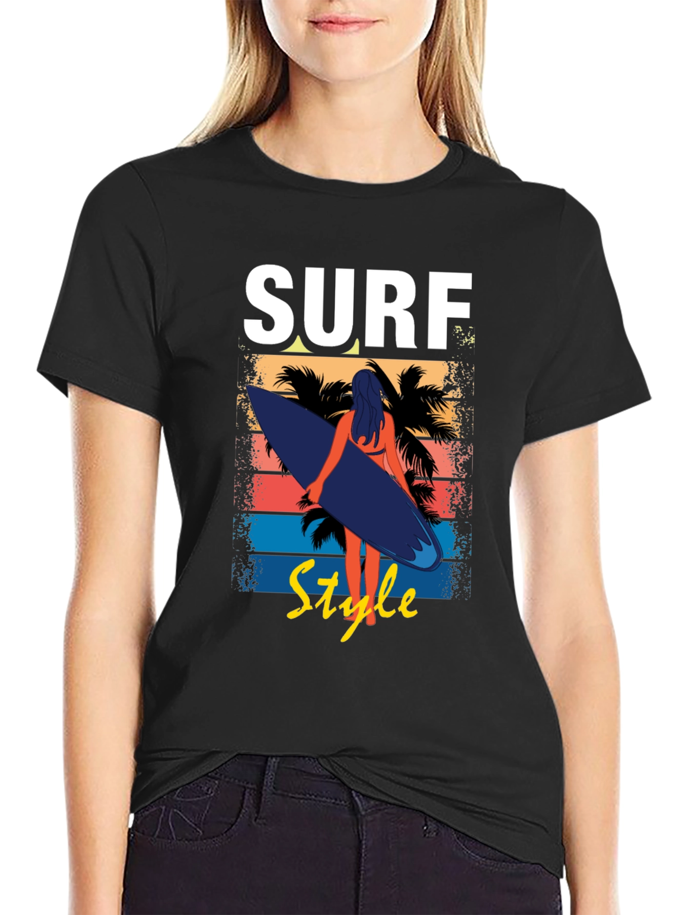 Surf Style Graphic Tee - Beach Vibes