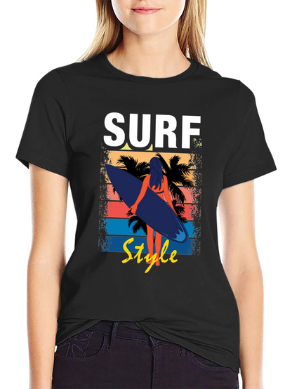 Surf Style Graphic Tee - Beach Vibes