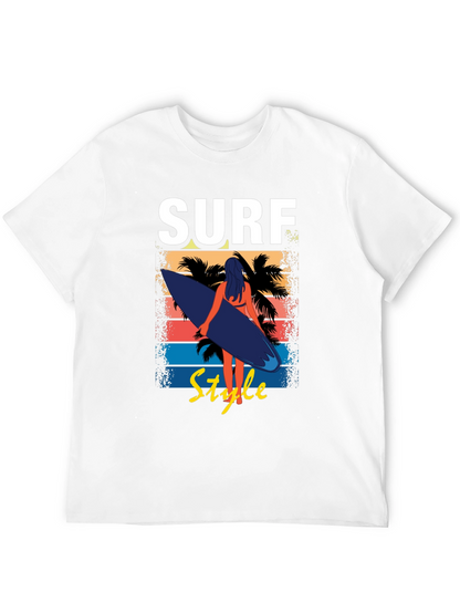 Surf Style Graphic Tee - Beach Vibes