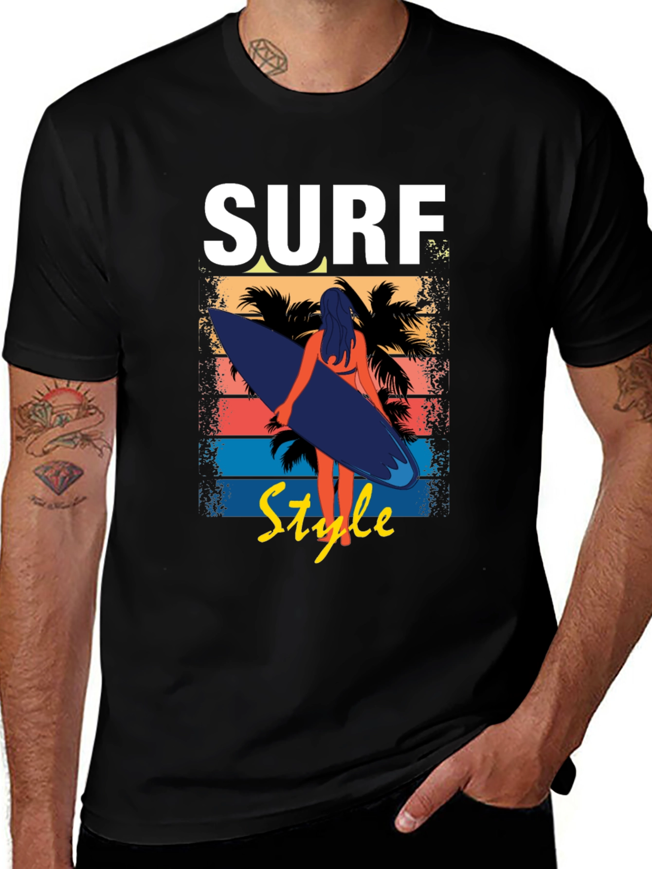 Surf Style Graphic Tee - Beach Vibes