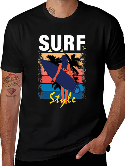 Surf Style Graphic Tee - Beach Vibes