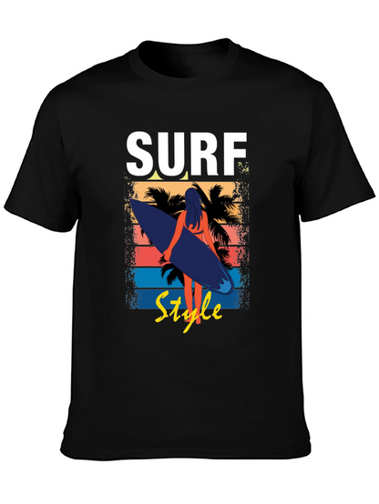 Surf Style Graphic Tee - Beach Vibes
