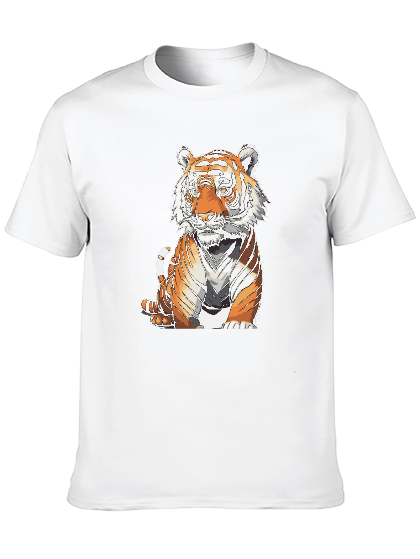 Tiger Graphic Print Black T-Shirt