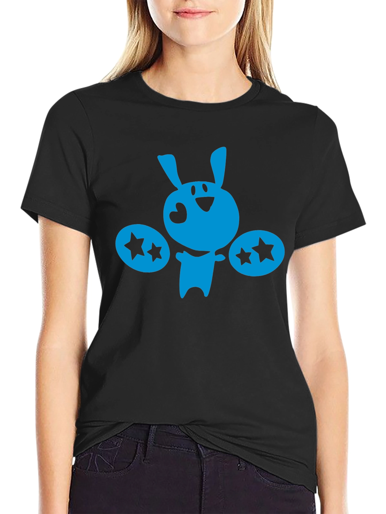 Whimsical Bunny Graphic T-Shirt