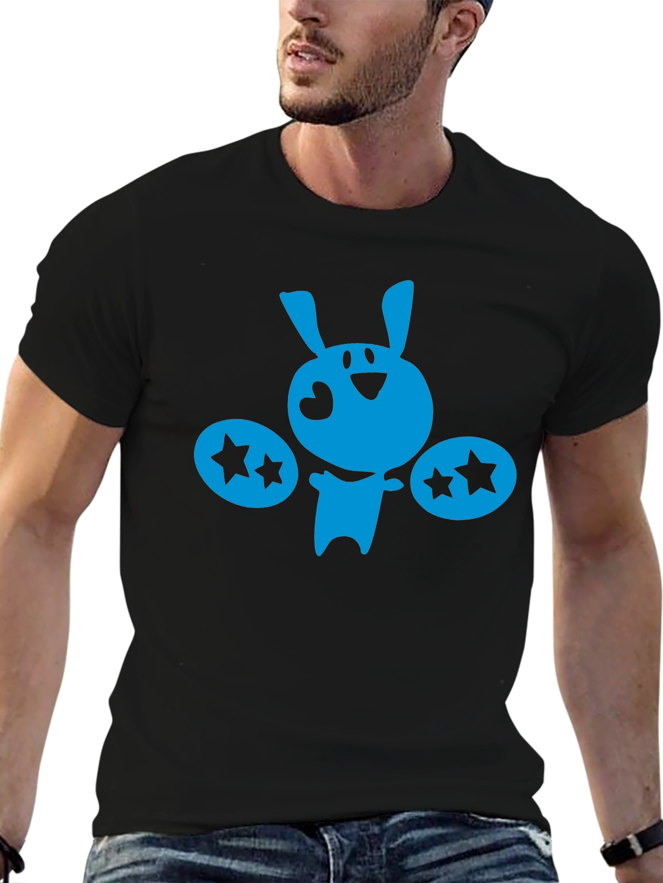 Whimsical Bunny Graphic T-Shirt