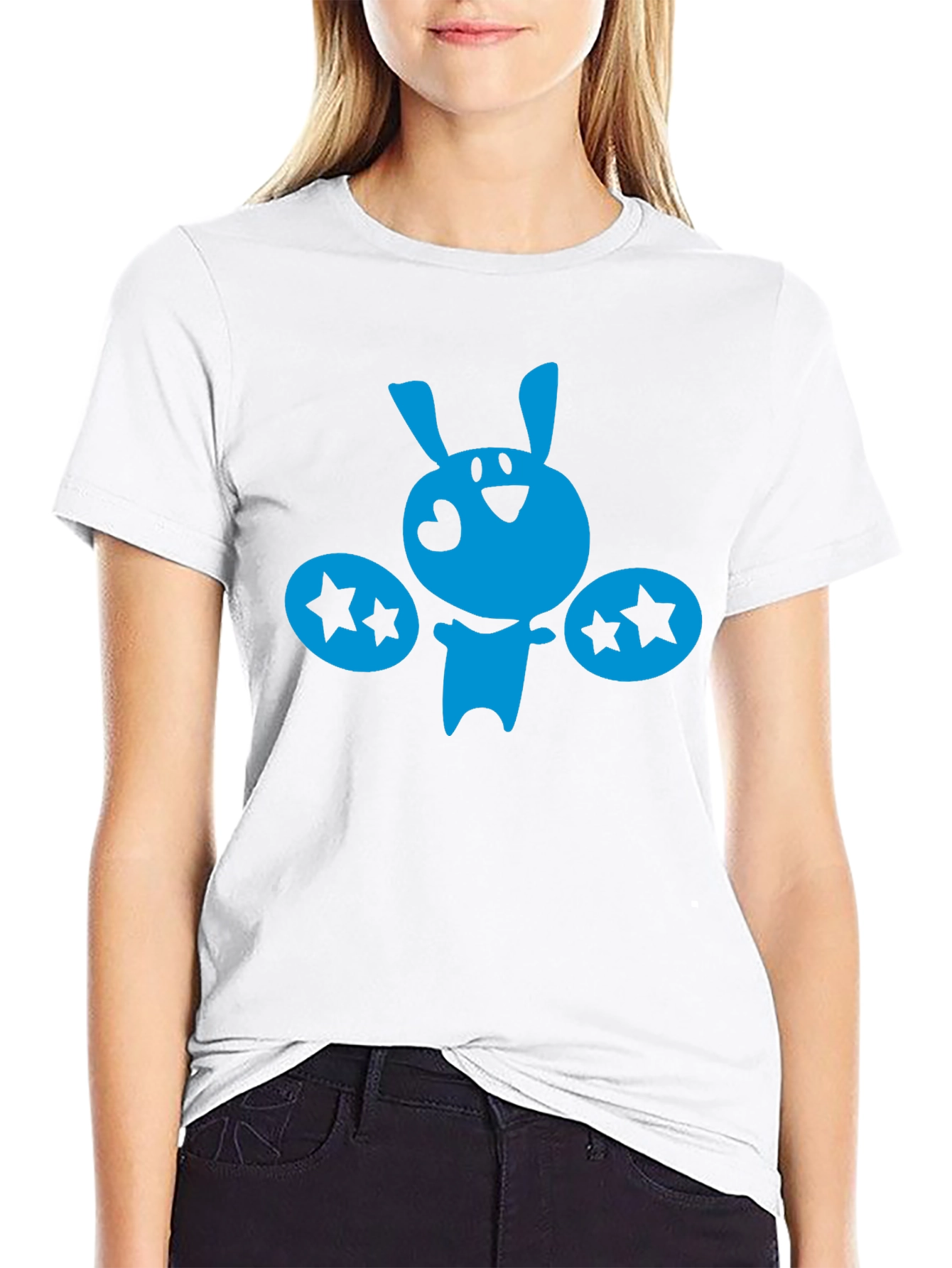 Whimsical Bunny Graphic T-Shirt