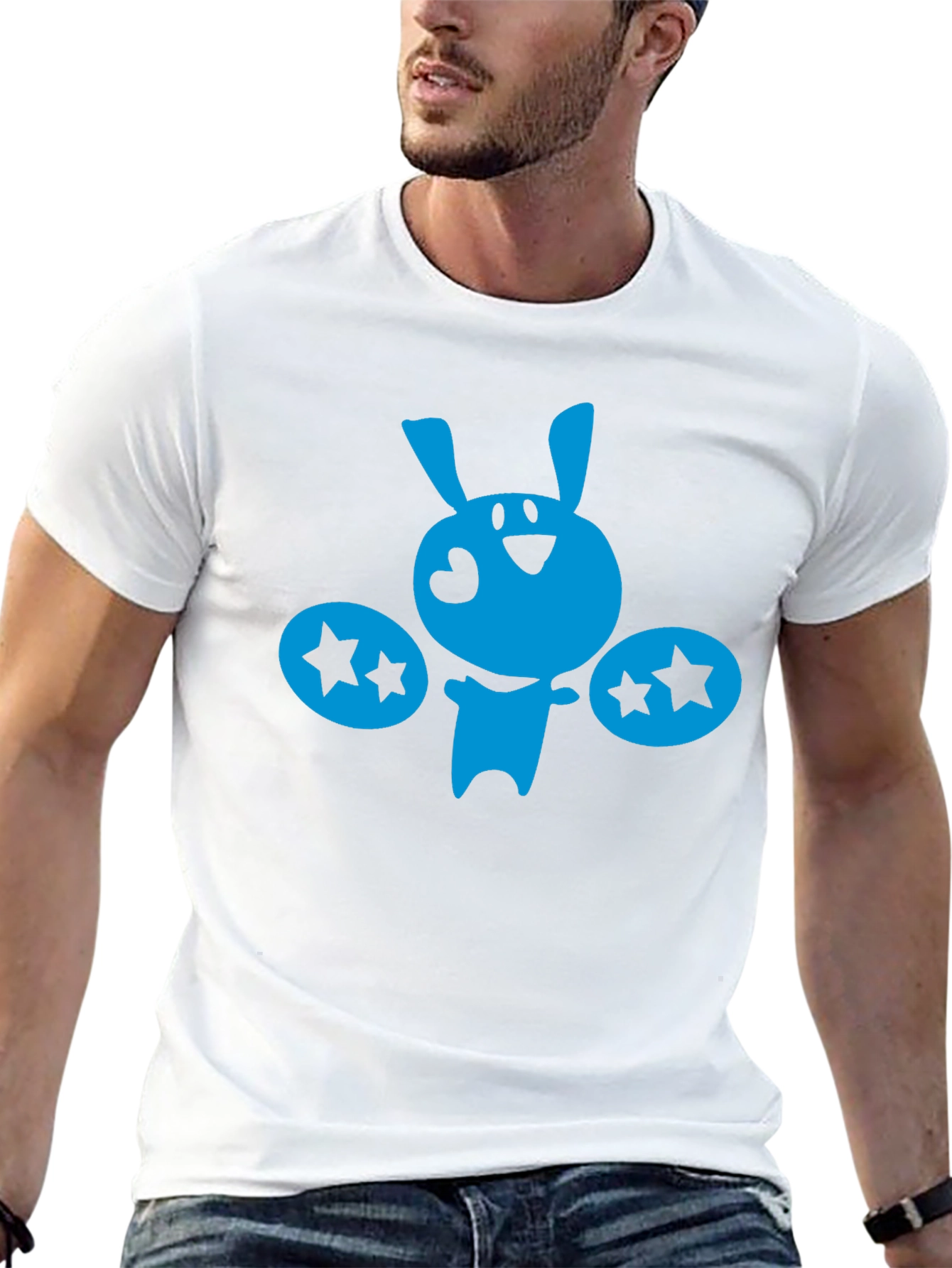 Whimsical Bunny Graphic T-Shirt