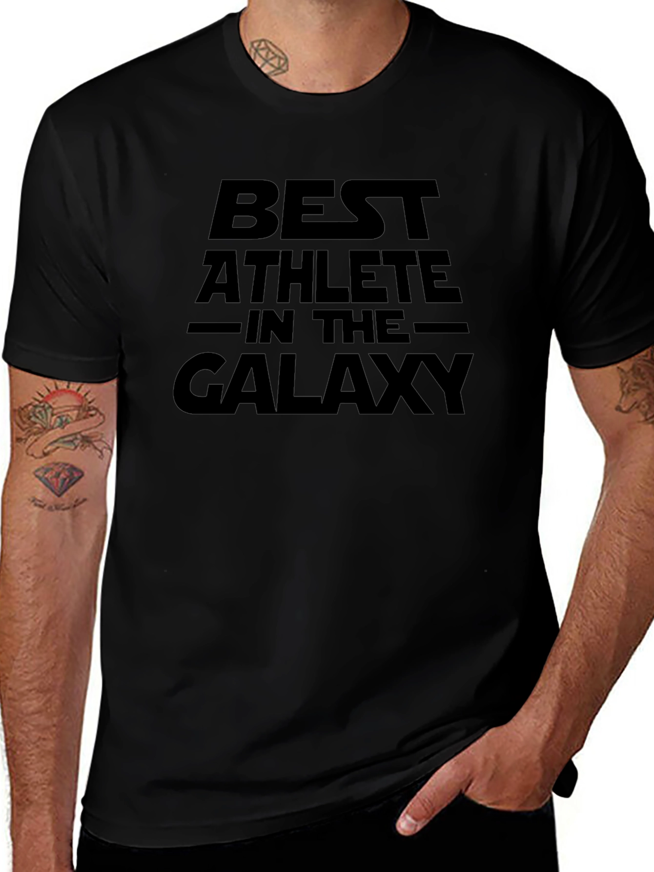 Best Athlete in the Galaxy T-Shirt - Black