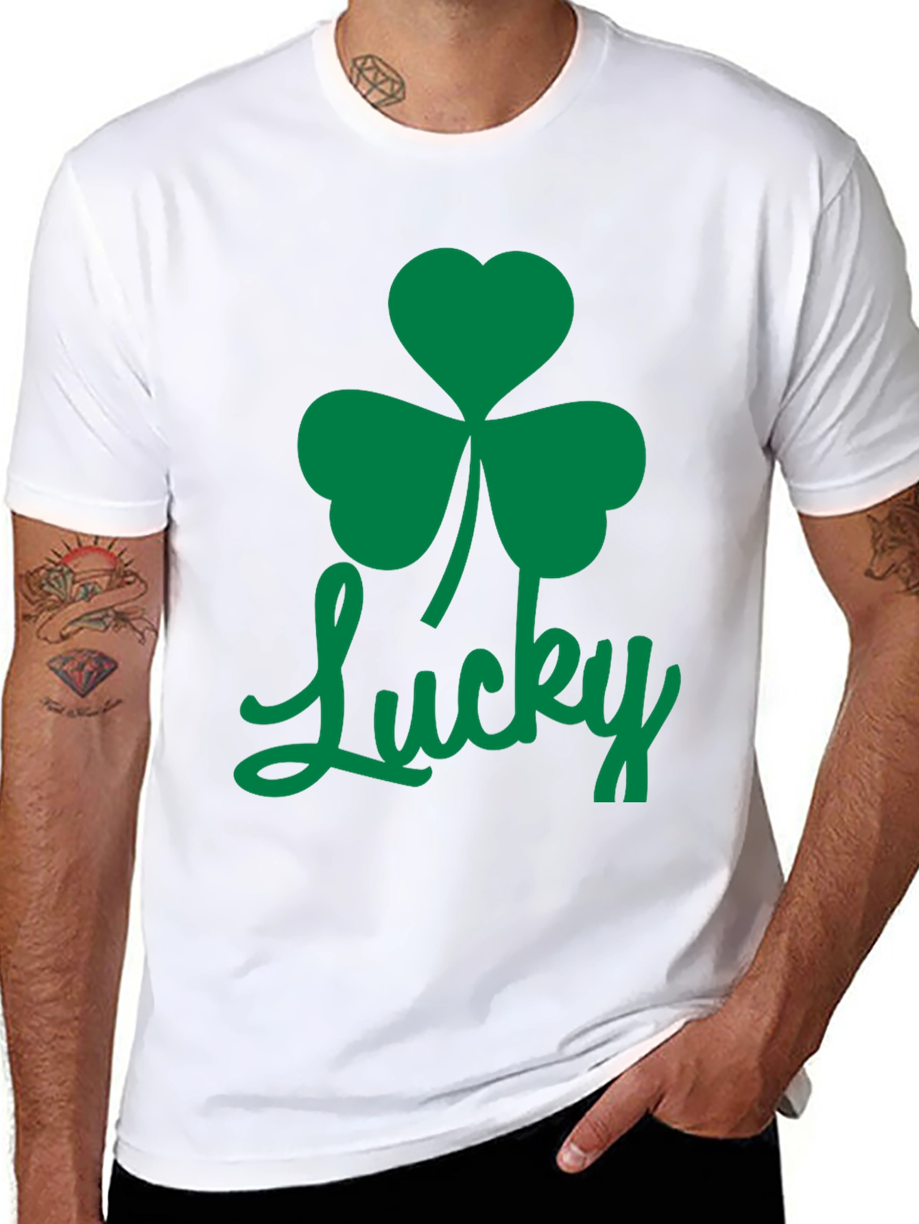 Lucky Shamrock Graphic T-Shirt