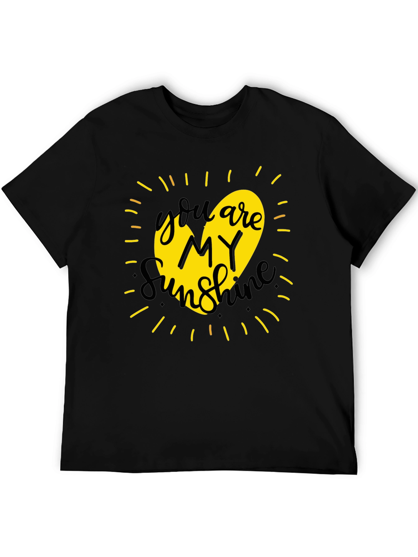 You Are My Sunshine Graphic Tee - Black