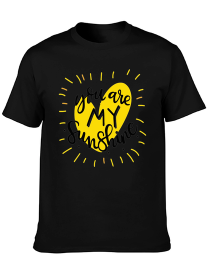 You Are My Sunshine Graphic Tee - Black