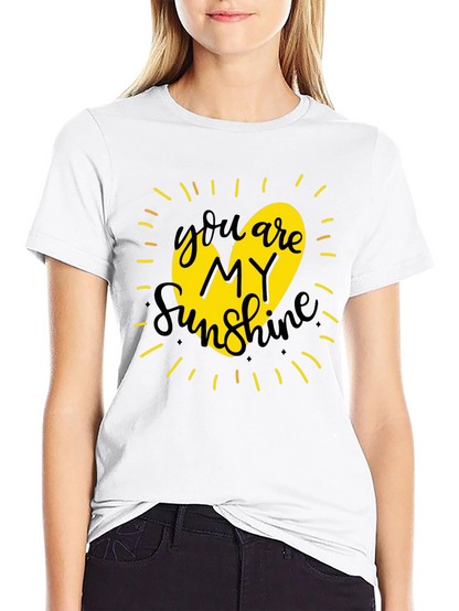 You Are My Sunshine Graphic Tee - Black