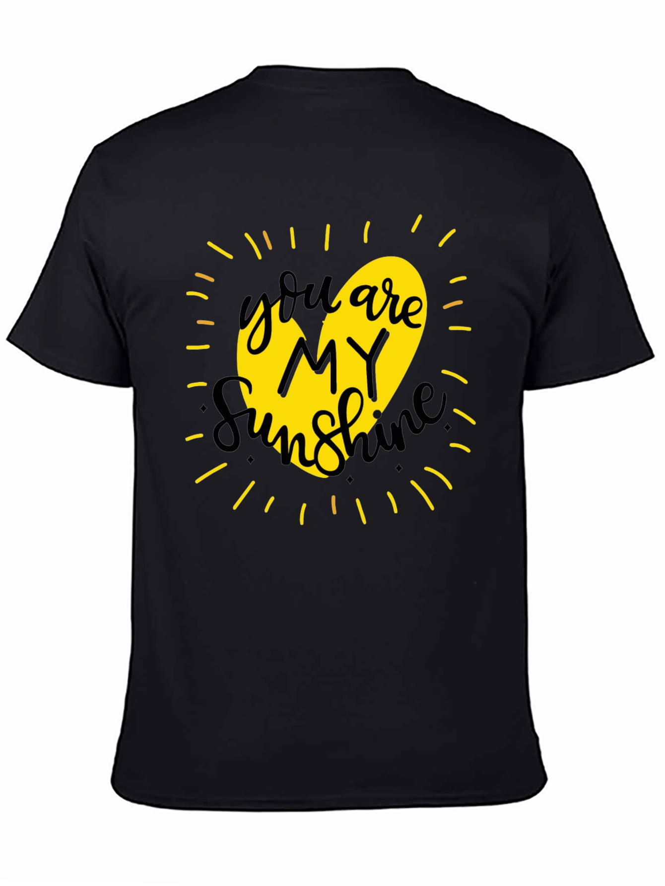 You Are My Sunshine Graphic Tee - Black