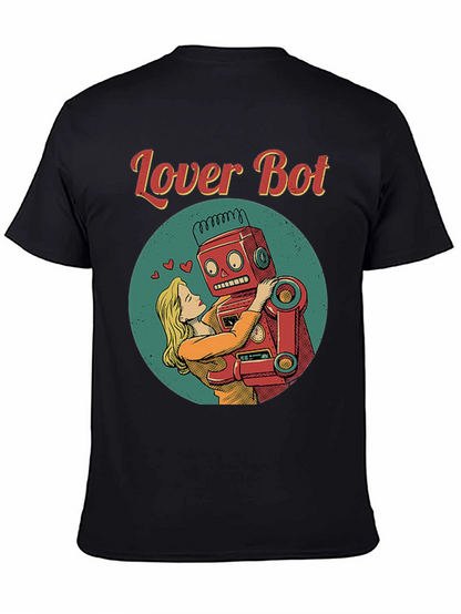 Lover Bot Graphic T-Shirt Retro Robot Love Tee