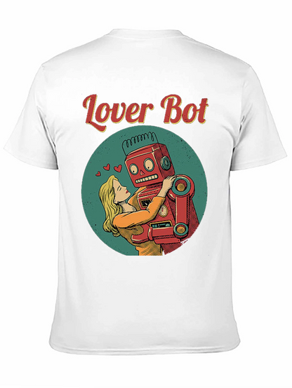Lover Bot Graphic T-Shirt Retro Robot Love Tee