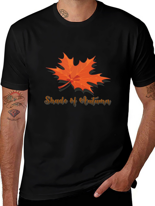 Autumn Maple Leaf Graphic Tee - Shade of Autumn T-Shirt