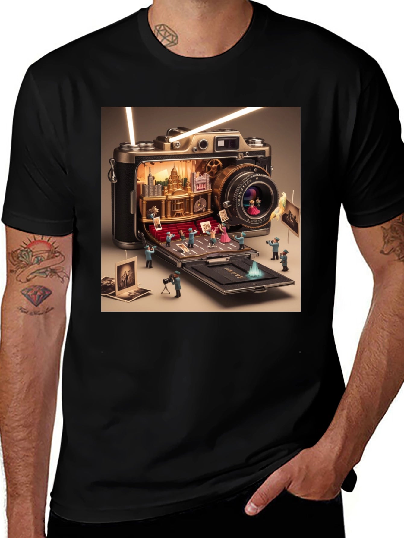 Camera City T-Shirt - Novelty Graphic Tee