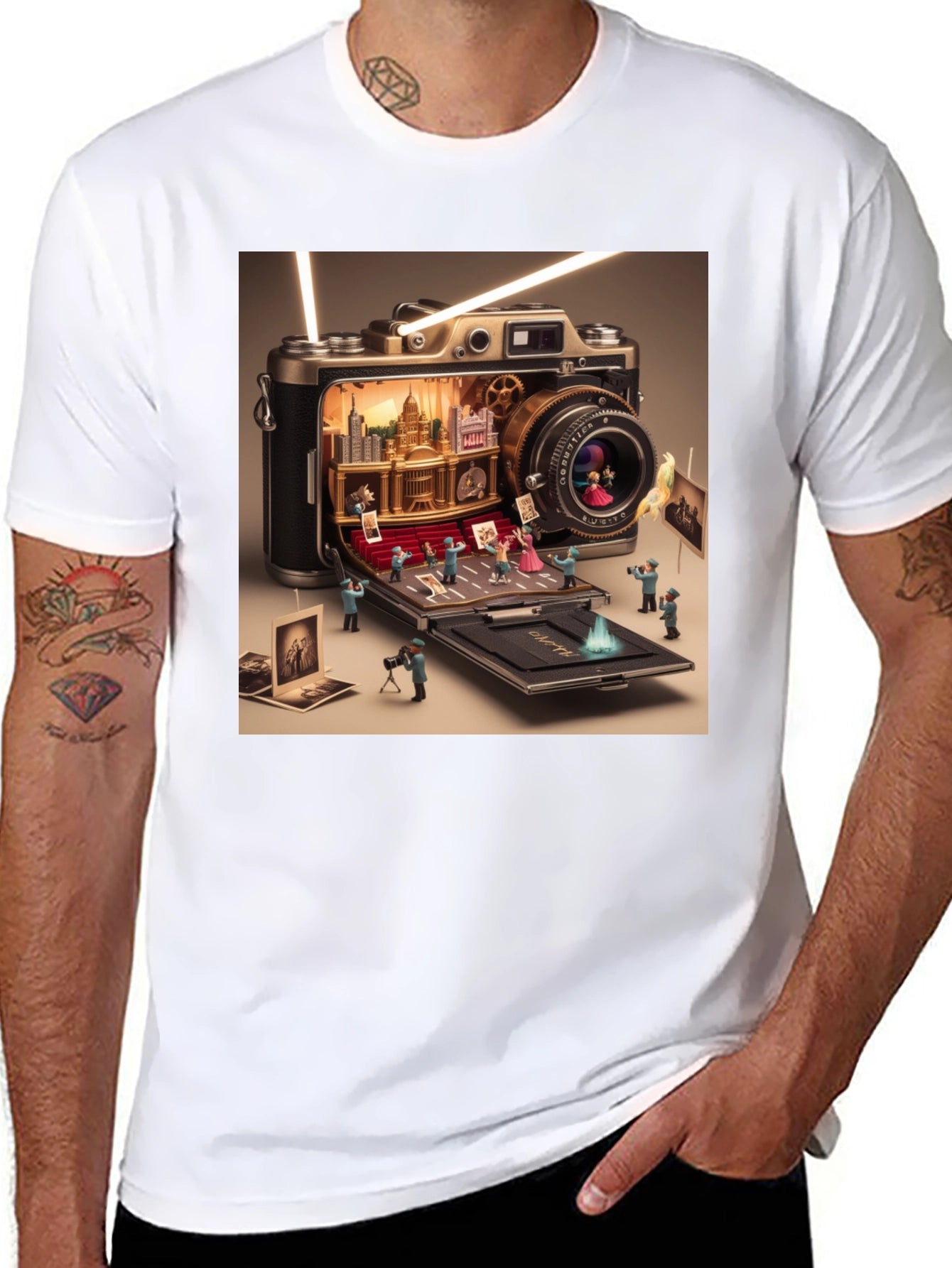 Camera City T-Shirt - Novelty Graphic Tee
