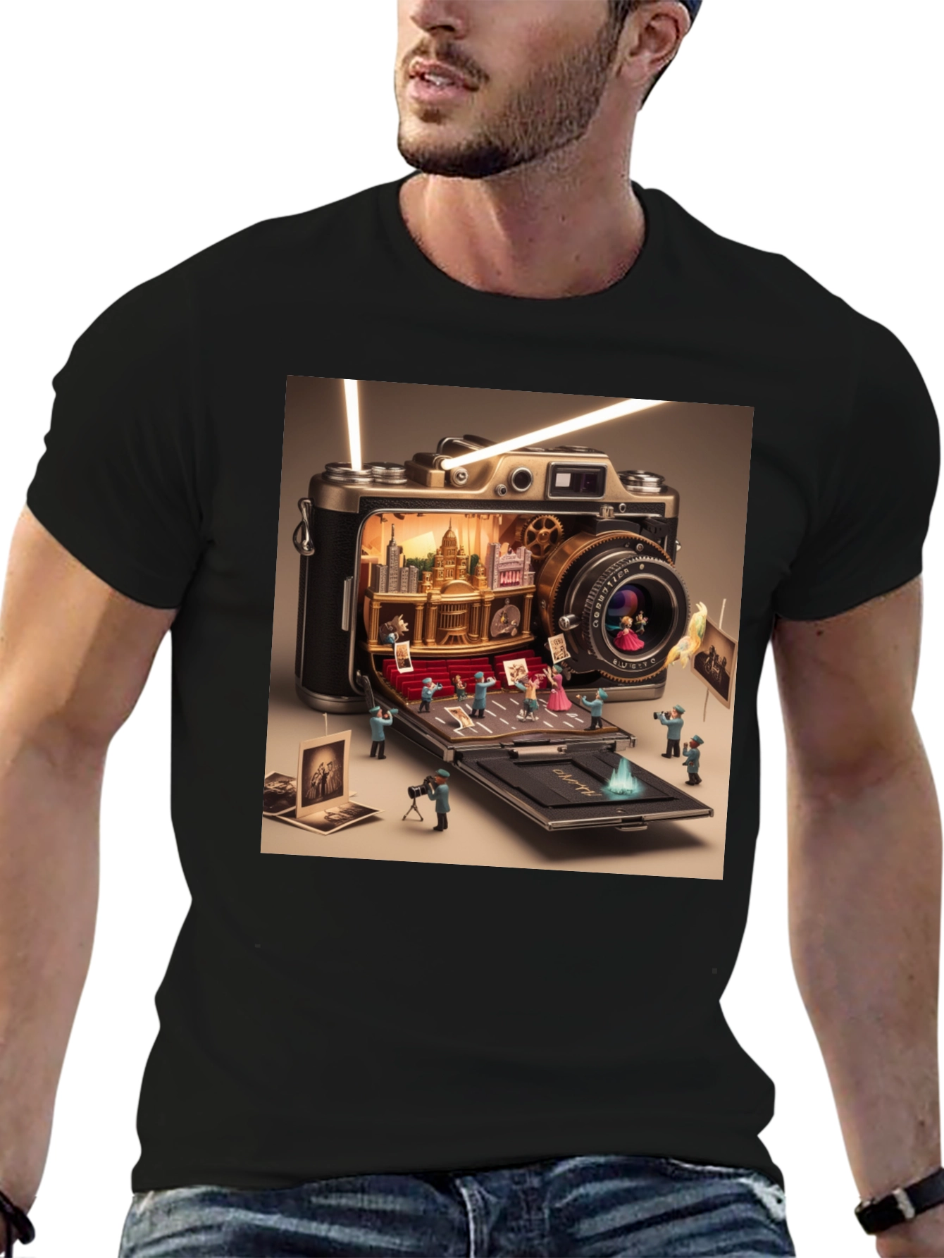 Camera City T-Shirt - Novelty Graphic Tee
