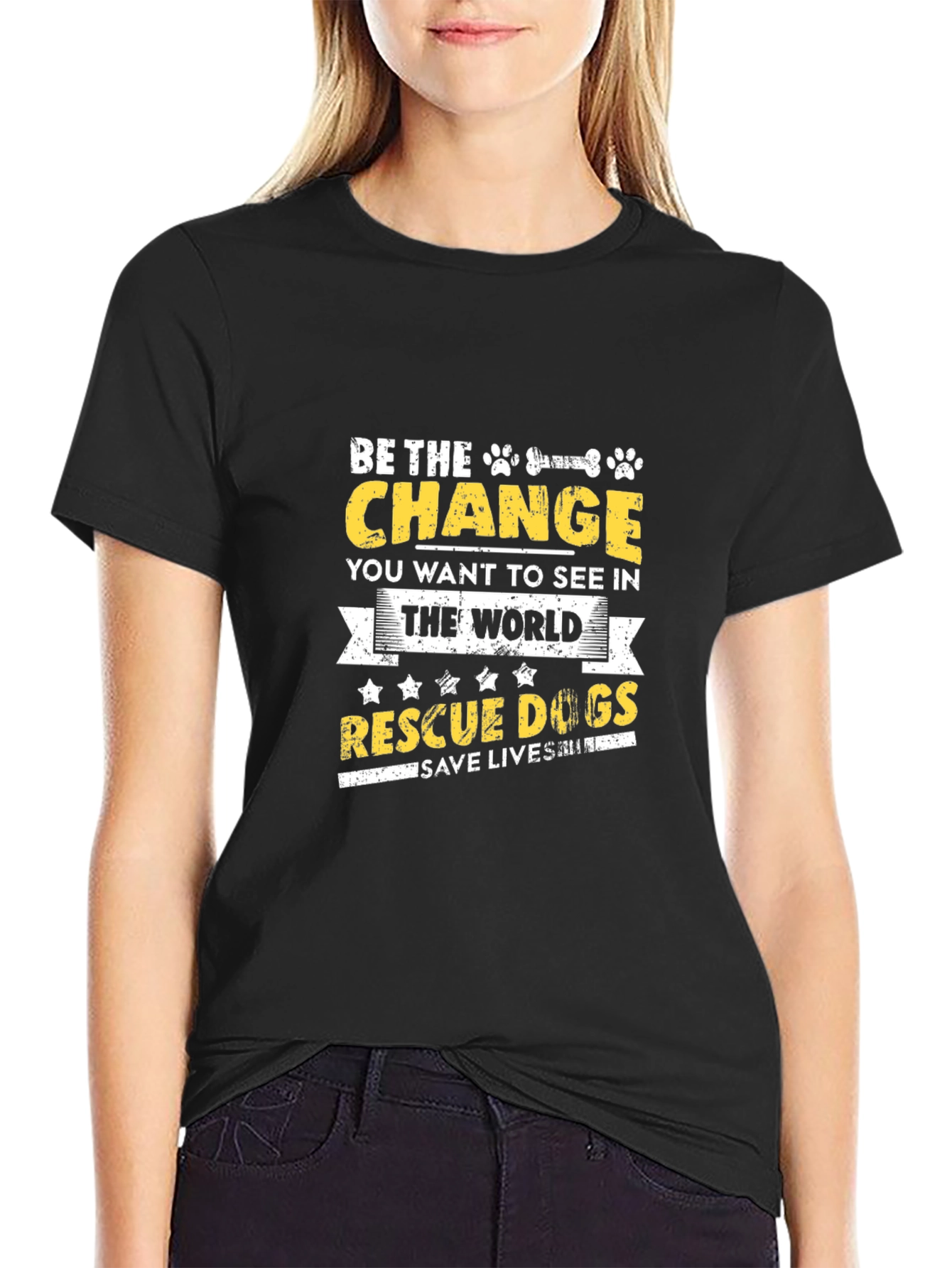 Be the Change Rescue Dog T-Shirt