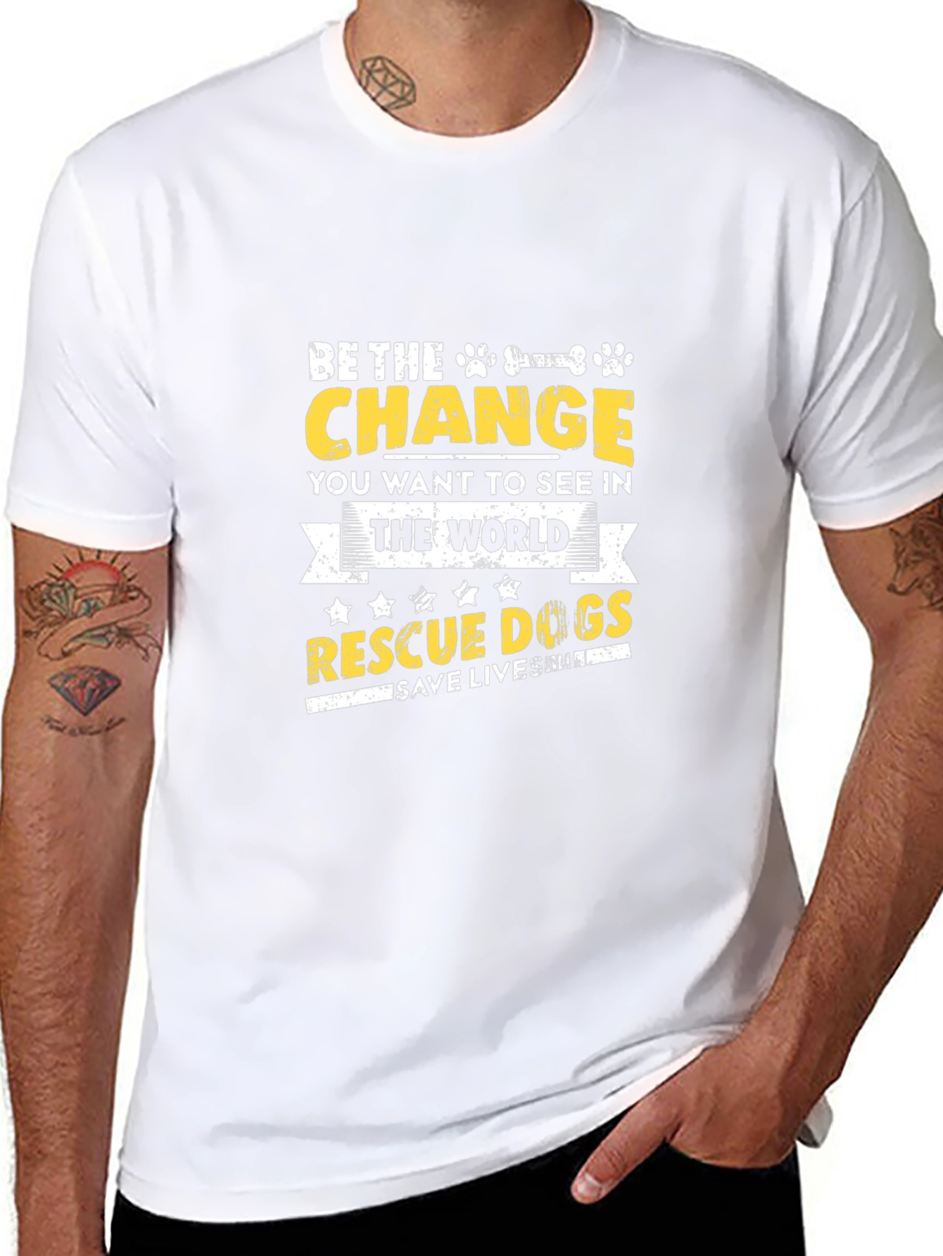 Be the Change Rescue Dog T-Shirt