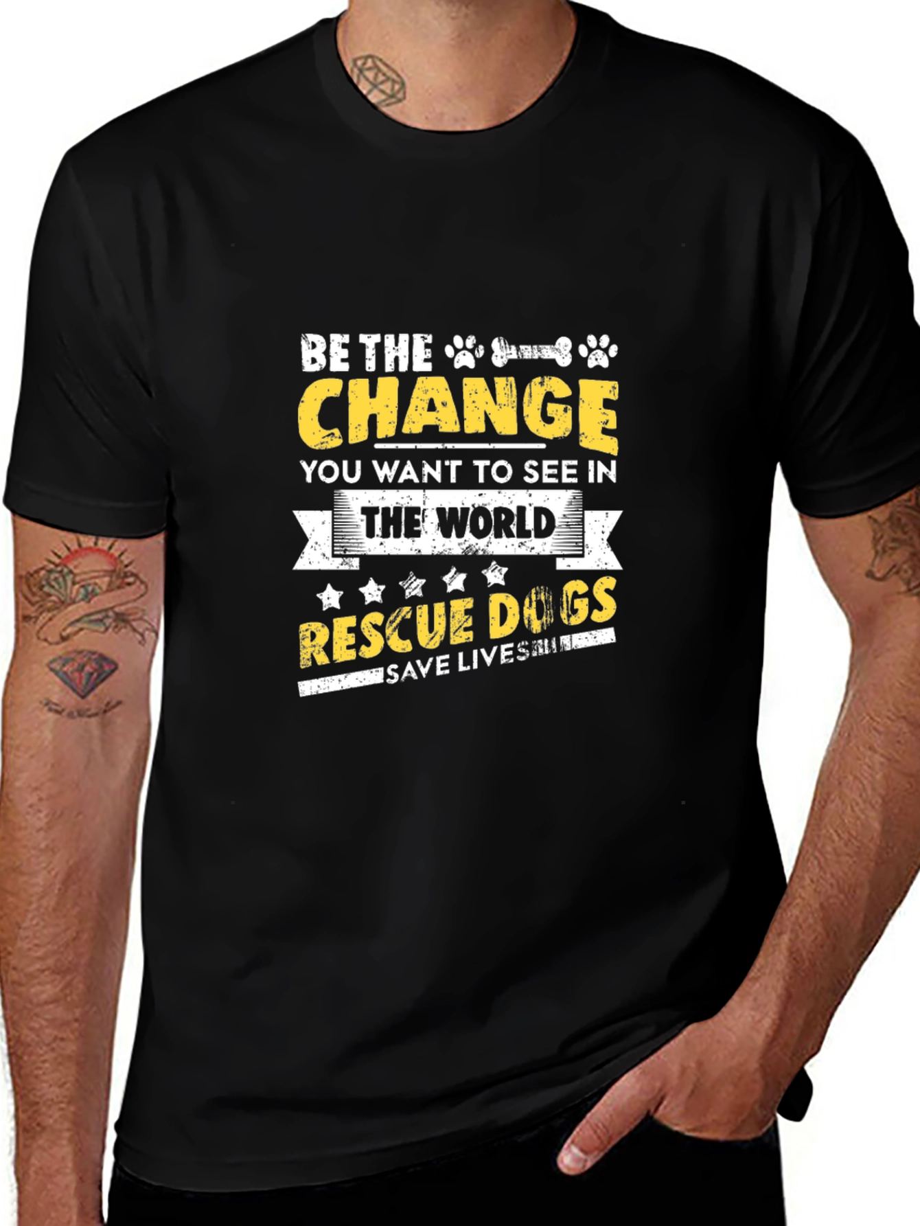 Be the Change Rescue Dog T-Shirt