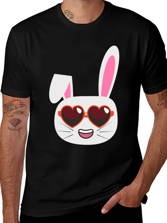 Bunny Heart Glasses Graphic Tee