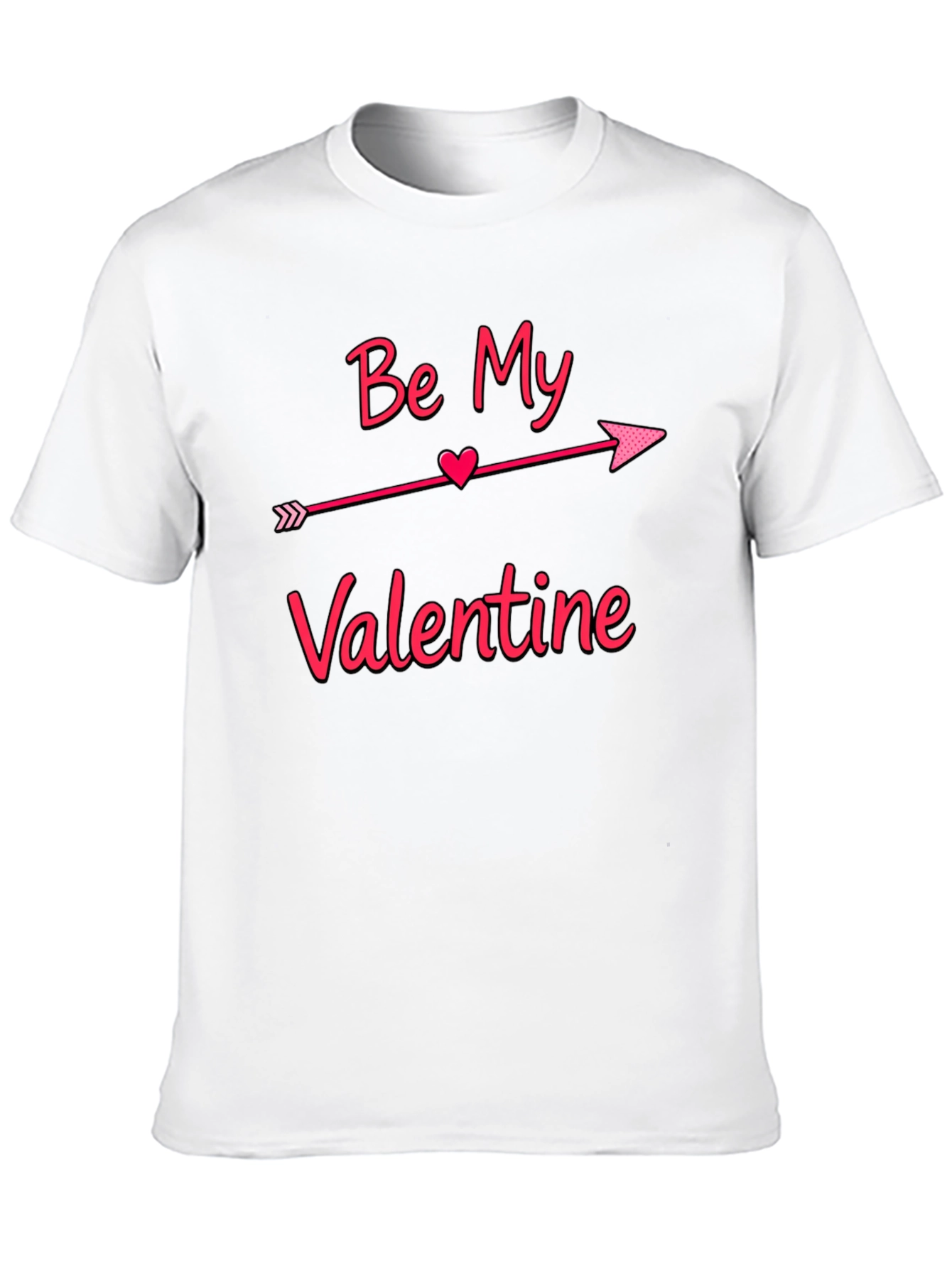 Be My Valentine T-Shirt - Arrow Heart Design
