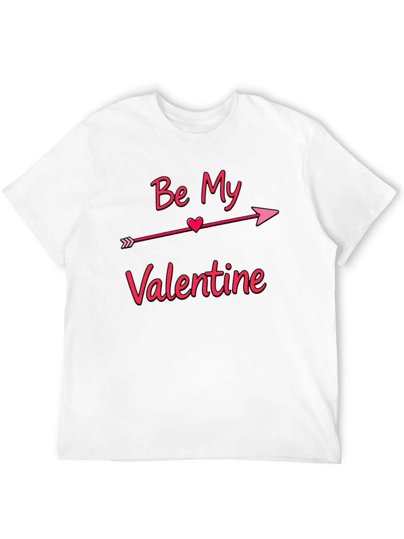 Be My Valentine T-Shirt - Arrow Heart Design