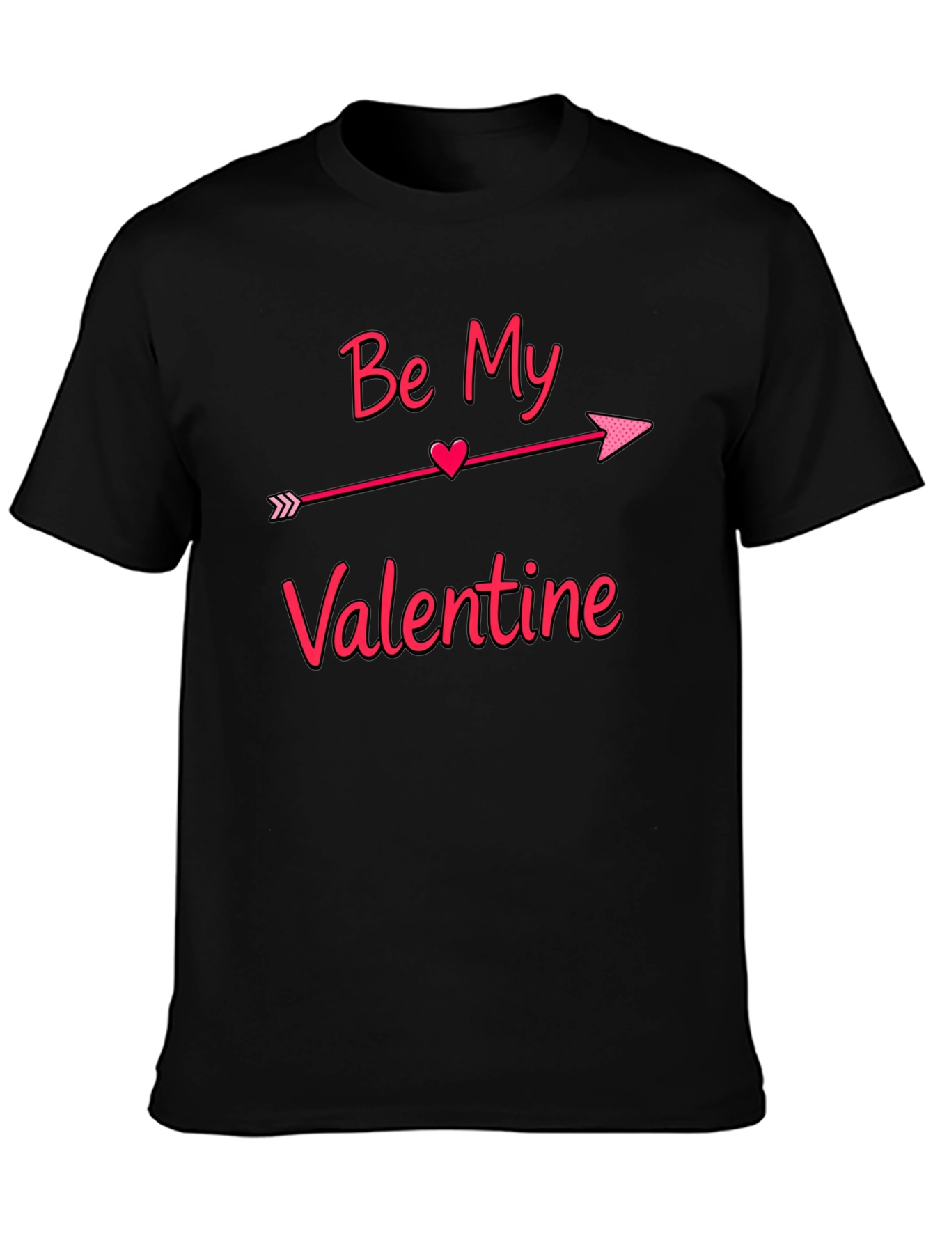 Be My Valentine T-Shirt - Arrow Heart Design