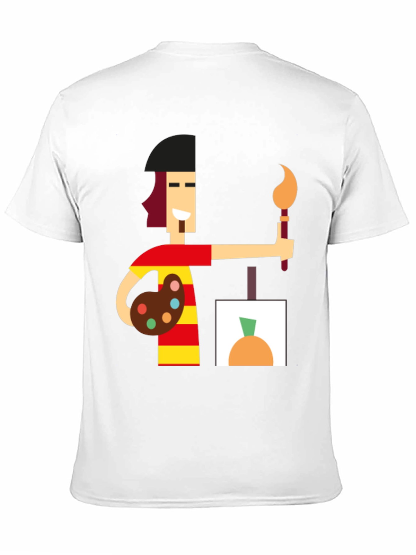 Artist Graphic Tee - Black Cotton Comfort