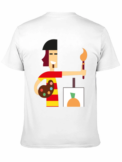 Artist Graphic Tee - Black Cotton Comfort