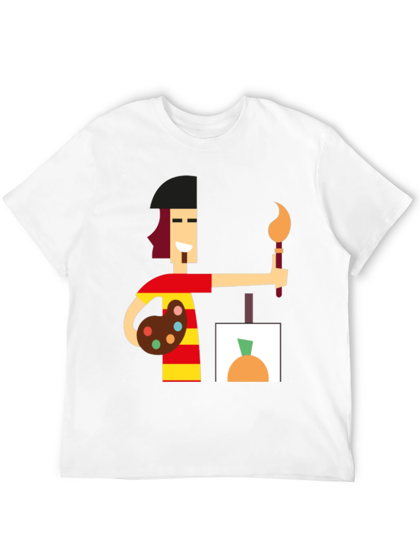 Artist Graphic Tee - Black Cotton Comfort